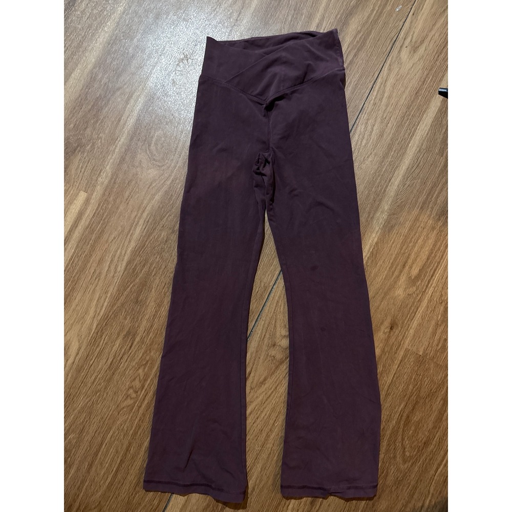 PINK Victoria's Secret HighRise Flare Leggings BurgundyAthletic Activewear sm
